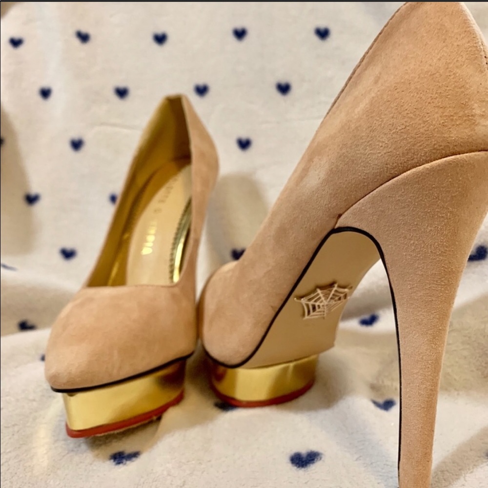 Charlotte Olympia Nude Platform Heels